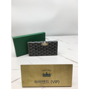 고야드 리슐리유 플랩 장지갑 (블랙탄 브라운)