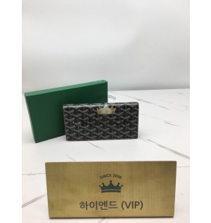 고야드 리슐리유 플랩 장지갑 (블랙탄 브라운)