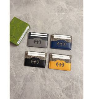 구찌 GG 컷아웃 인터로킹 G 카드케이스 701425