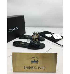 샤넬 퀼팅 cc 슬리퍼
