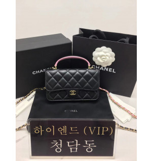 샤넬 23P 뉴미니 탑핸들 WOC