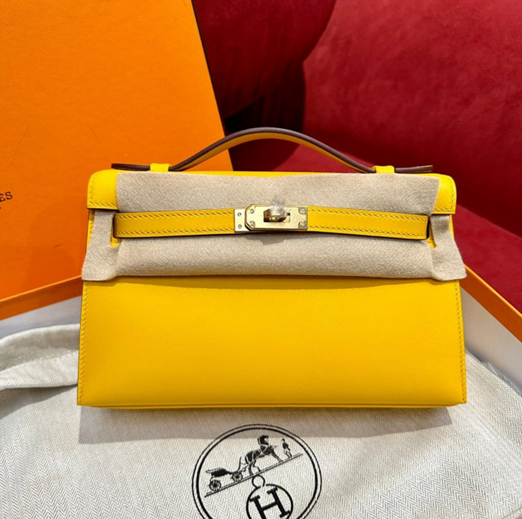 에르메스 미니 켈리 포쉐트 올수공 (가죽 스위프트)