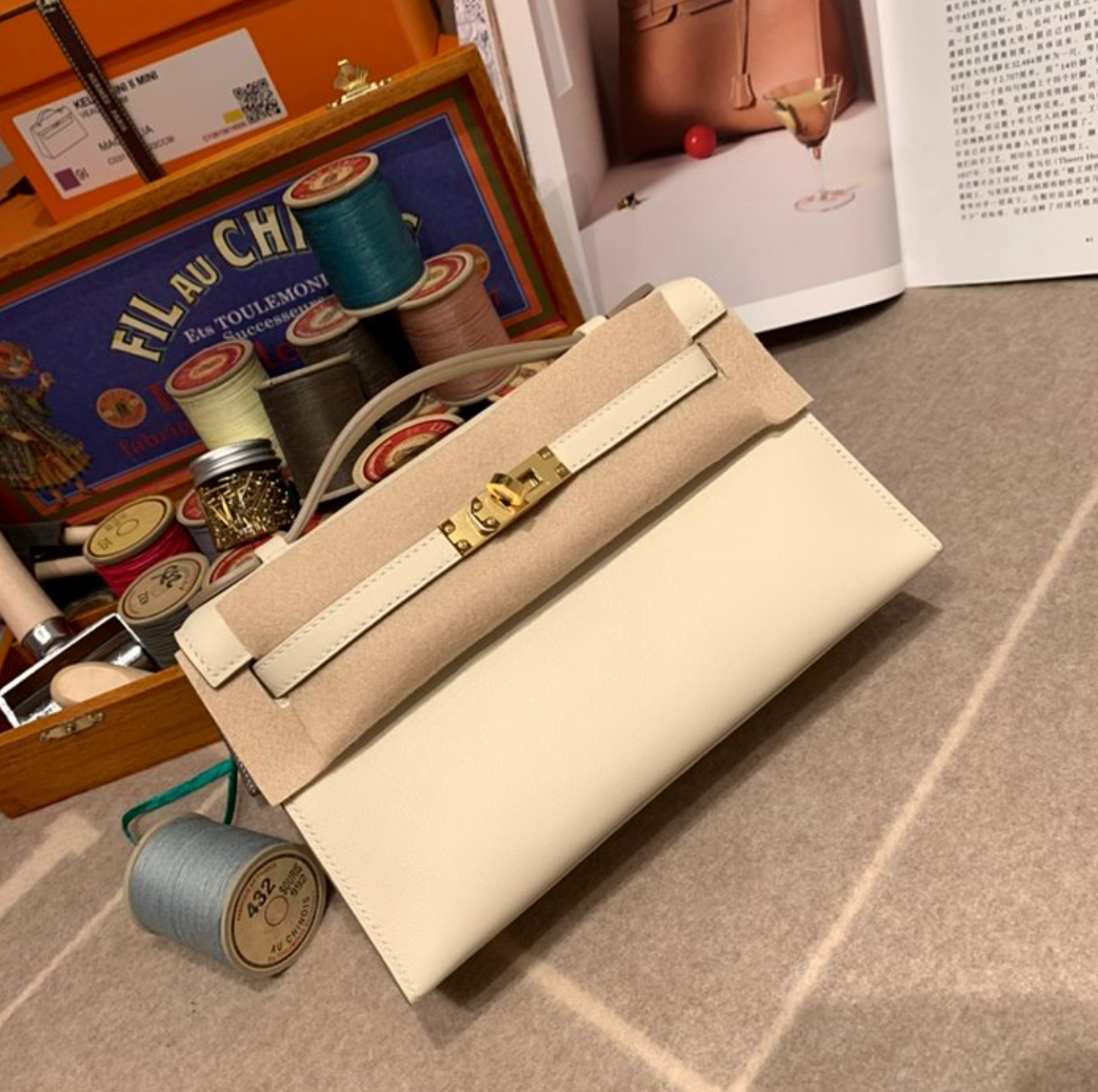 에르메스 미니 켈리 포쉐트 올수공 (가죽 스위프트)