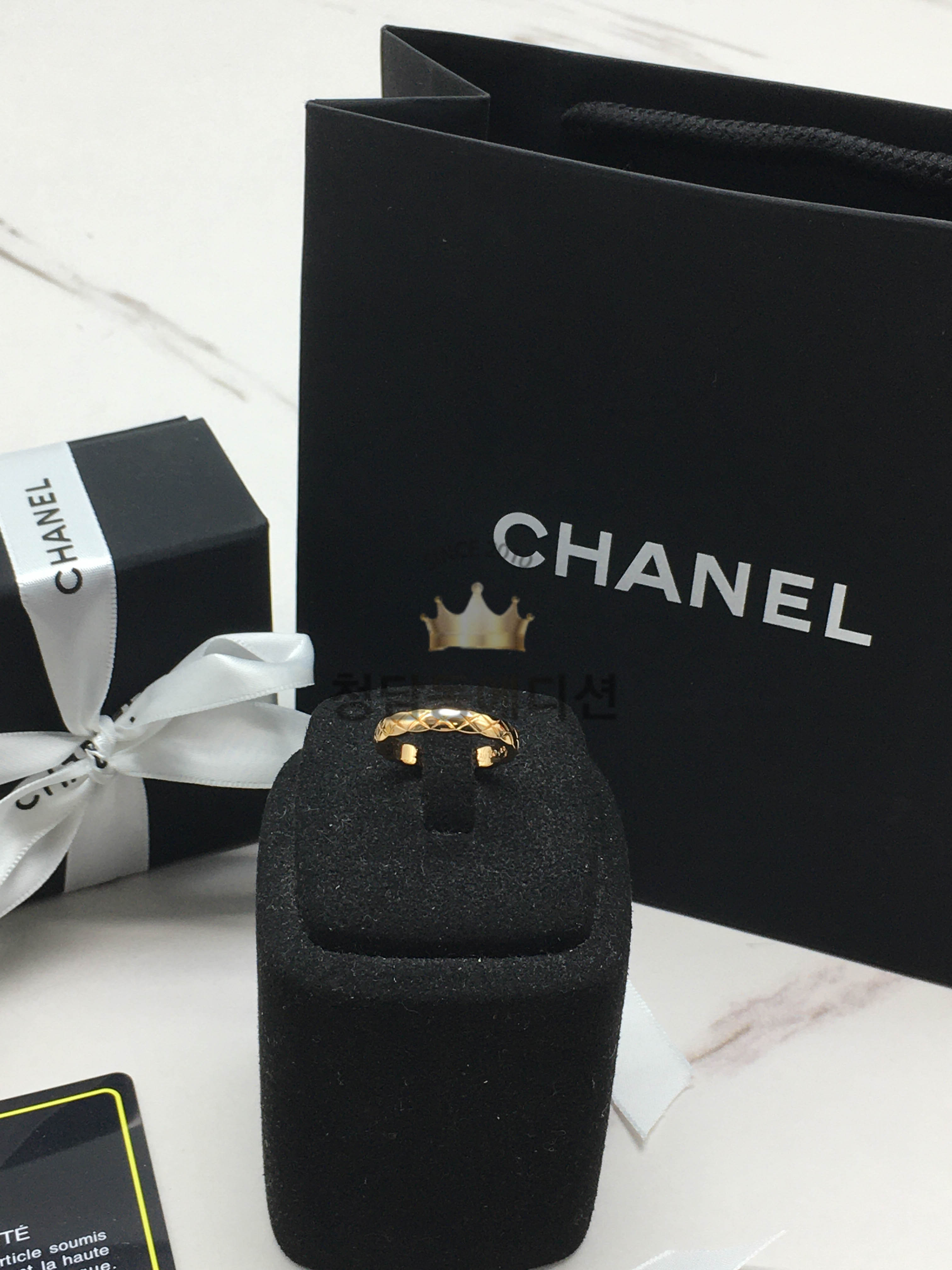 샤넬 코코크러쉬 반지 (풀보석 / 민무늬)