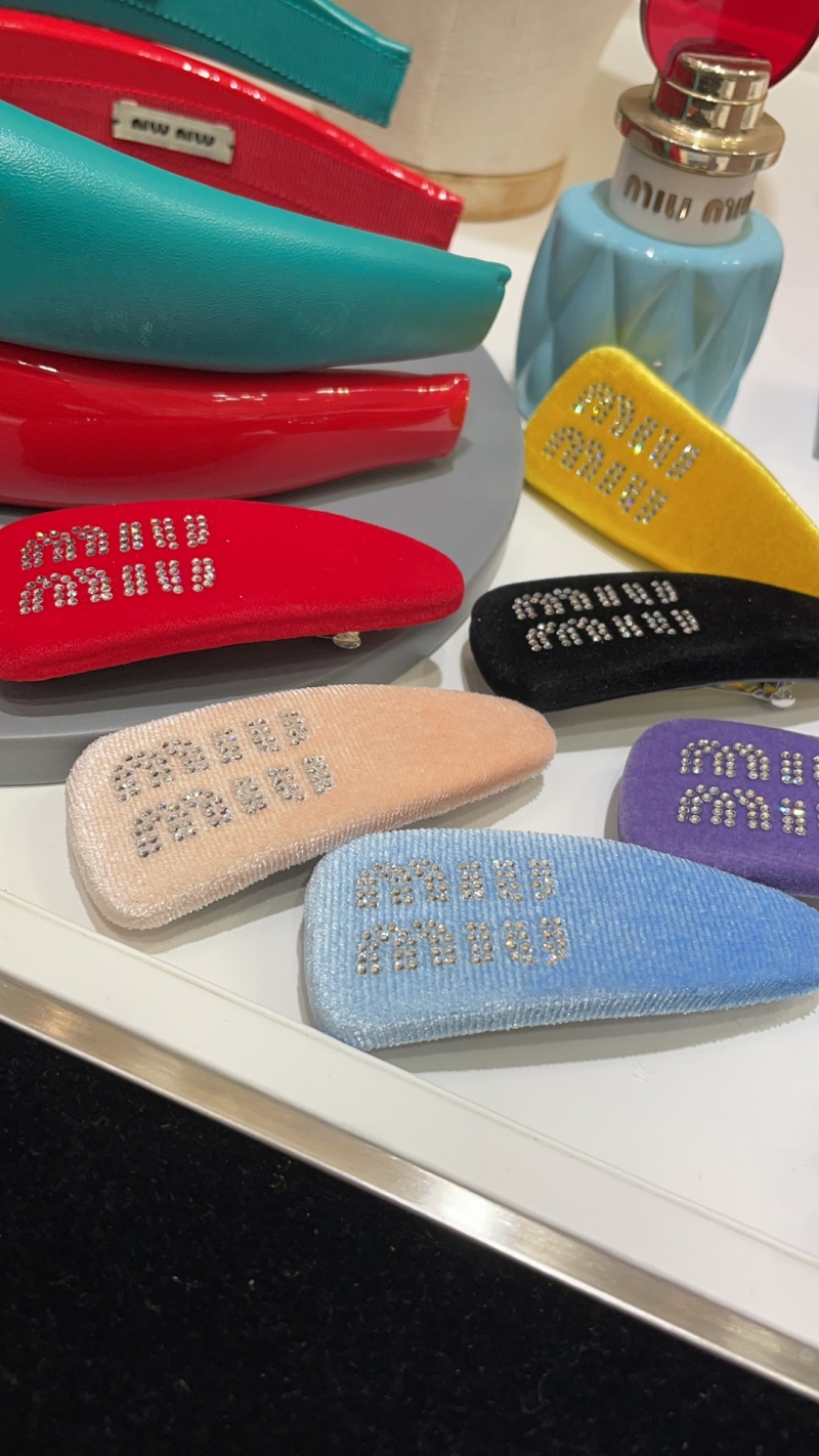 미우미우 벨벳 헤어핀 (6COLOR)