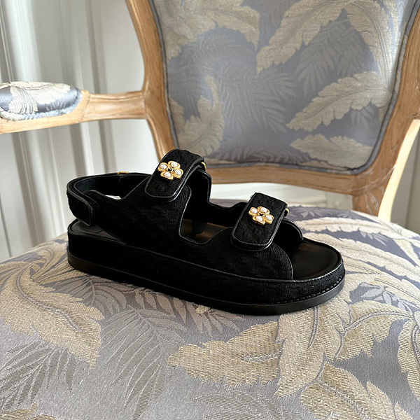 샤넬 벨크로 샌들 (2COLOR)