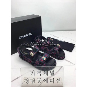 샤넬 벨크로 샌들