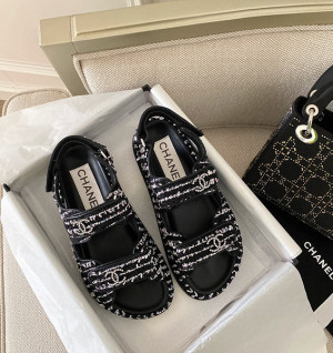 샤넬 벨크로 샌들