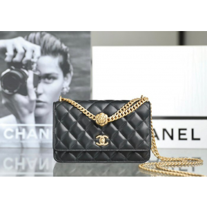 샤넬 23S 카멜리아 골드볼 WOC