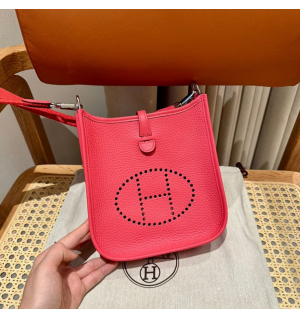 에르메스 에블린 미니 올수공 (컬러 로즈아잘레)