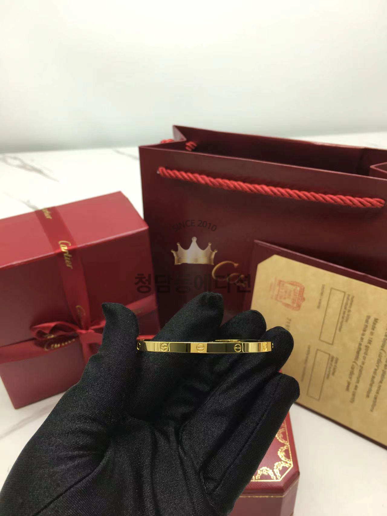 까르띠에 러브 팔찌 SM (3COLOR) (V-gold소재)