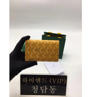 고야드 생피에르 카드지갑 (컬러 옐로우)