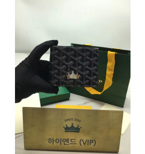 고야드 빅투와르 반지갑 (컬러 다크네이비)