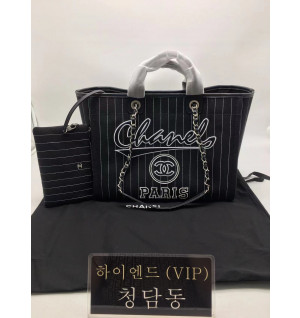 샤넬 23P 스트라이프 도빌백