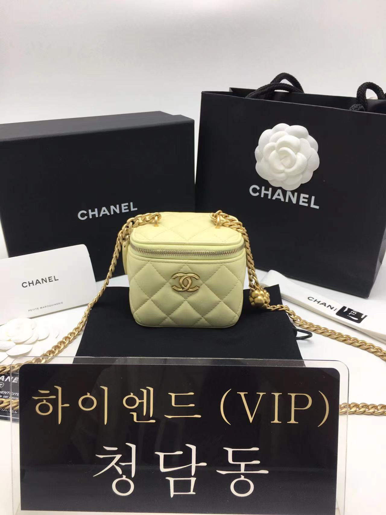 샤넬 23S 카멜리아볼 베니티백 미니