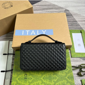 구찌 GG 마이크로시마 탑핸들 더블 장지갑 449246