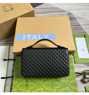 구찌 GG 마이크로시마 탑핸들 더블 장지갑 449246