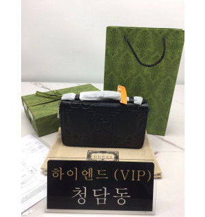 구찌 GG 블랙 점보 GG 트래블 도큐먼트 케이스 751760