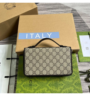 구찌 GG 수프림캔버스 트래블 도큐먼트 케이스 336298