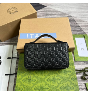 구찌 GG 탑핸들 더블 장지갑 395474