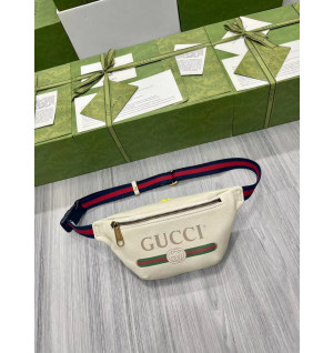 구찌 로고 프린트 벨트백 스몰