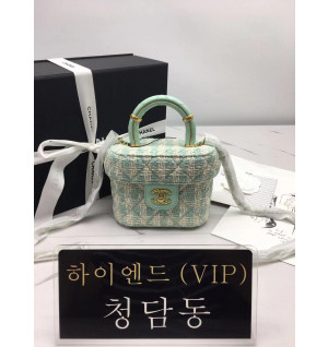 샤넬 23SS 트위드 스몰 코스메틱 케이스 AS3973
