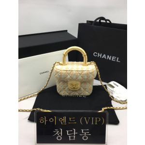 샤넬 23SS 트위드 스몰 코스메틱 케이스 AS3973