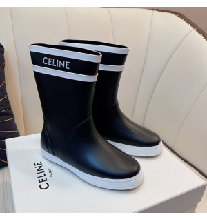 셀린느 celine 퐁 플랫 하프 레인부츠 (블랙)
