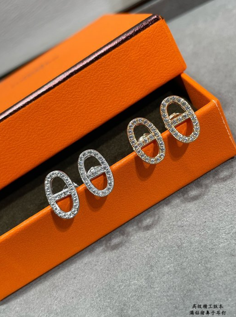 에르메스 hermes 샹달 이어링 (컬러 골드,화이트골드 2COLOR)