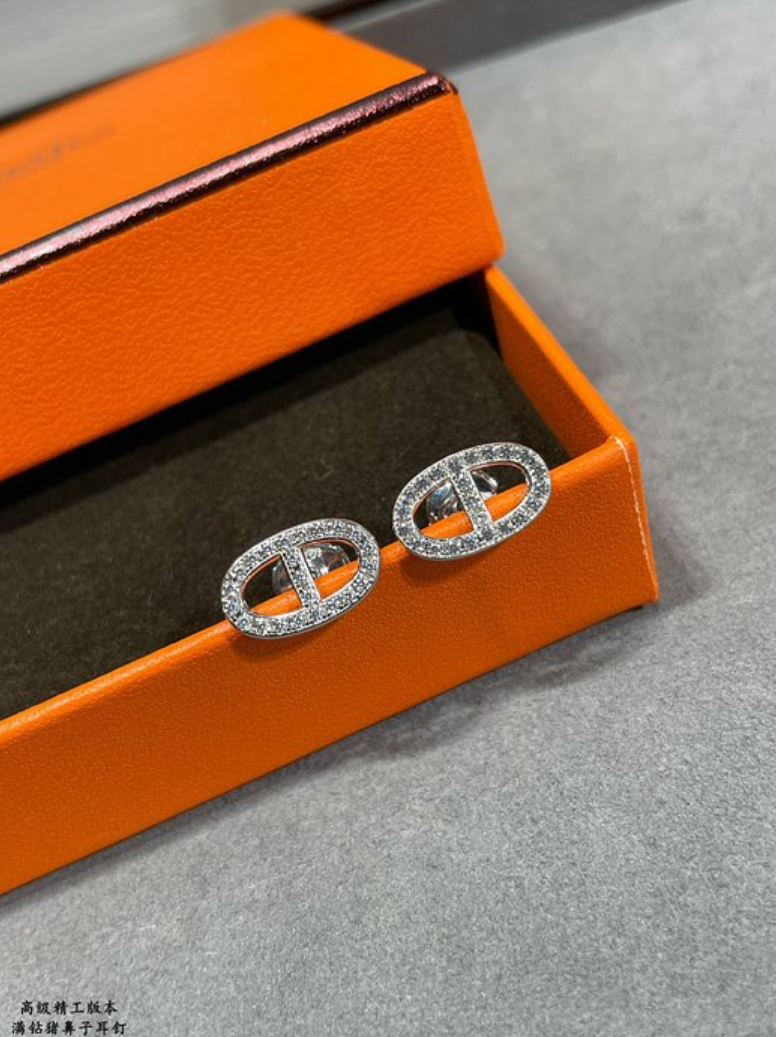 에르메스 hermes 샹달 이어링 (컬러 골드,화이트골드 2COLOR)