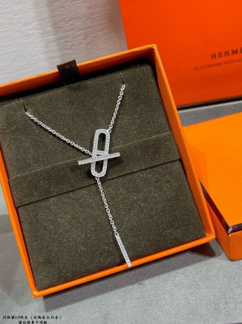 에르메스 hermes 목걸이 (2COLOR) (컬러 골드, 화이트골드)