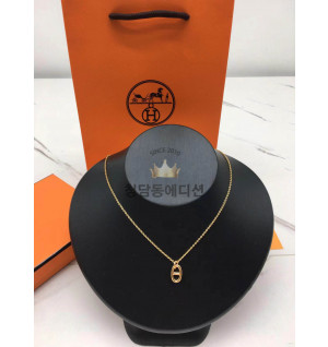 에르메스 hermes 샹달 목걸이 (컬러 골드, 화이트골드) (V-gold소재)