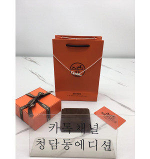 에르메스 hermes 샹달 목걸이 (컬러 골드, 화이트골드) (V-gold소재)