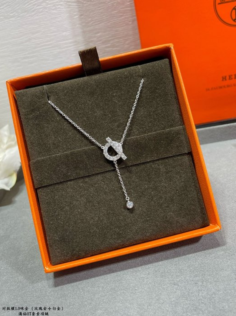 에르메스 hermes 피네스 목걸이 (컬러 골드, 화이트골드 2COLOR)