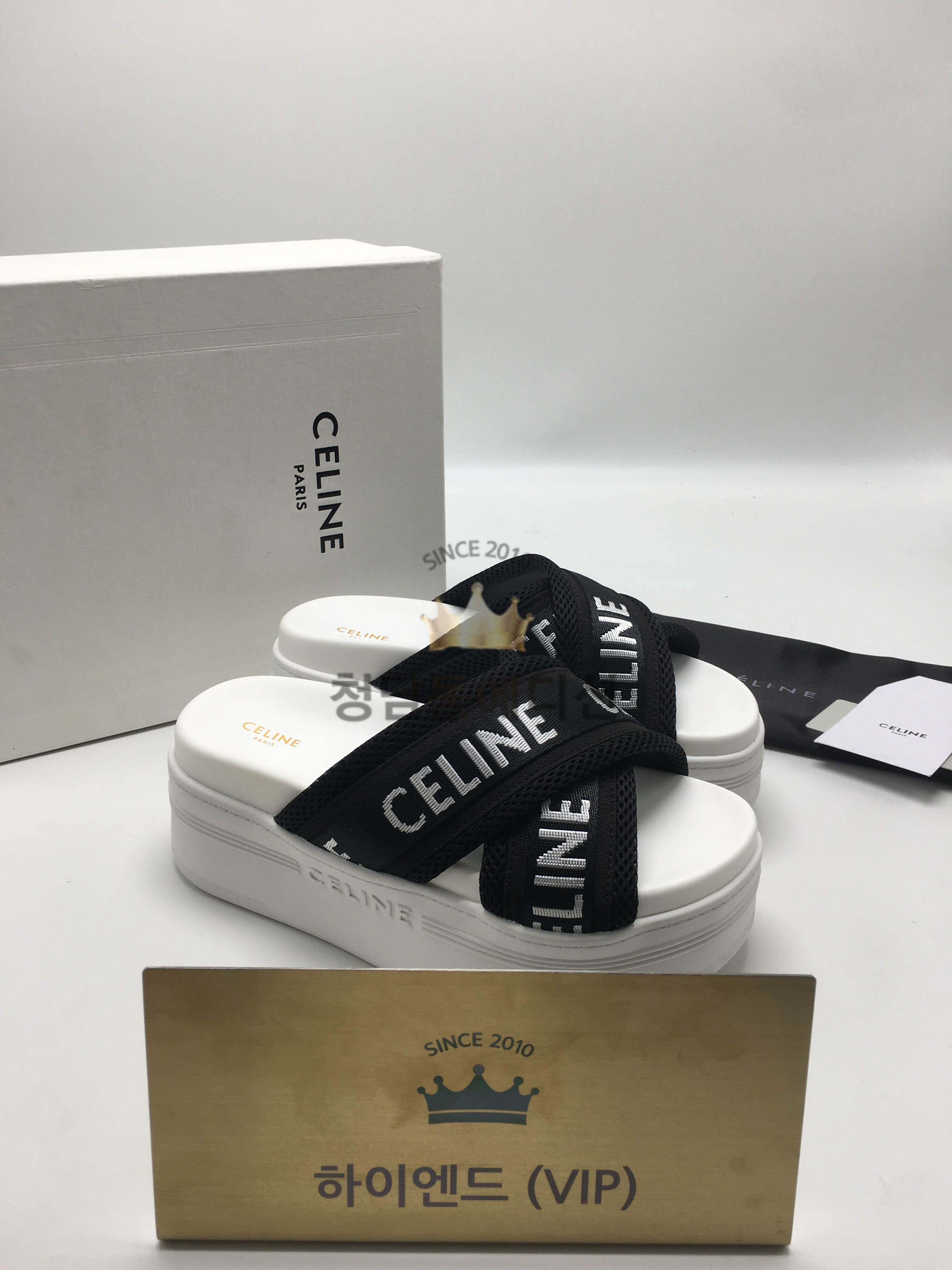 셀린느 celine 블록 슬라이드