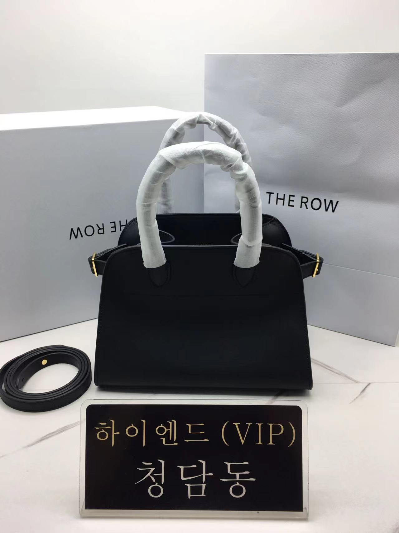 더 로우 N/S 마고 10 백 카프스킨 골드