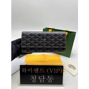 고야드 바렌 플랩 장지갑 (스트랩.ver) (컬러 블랙탄브라운)