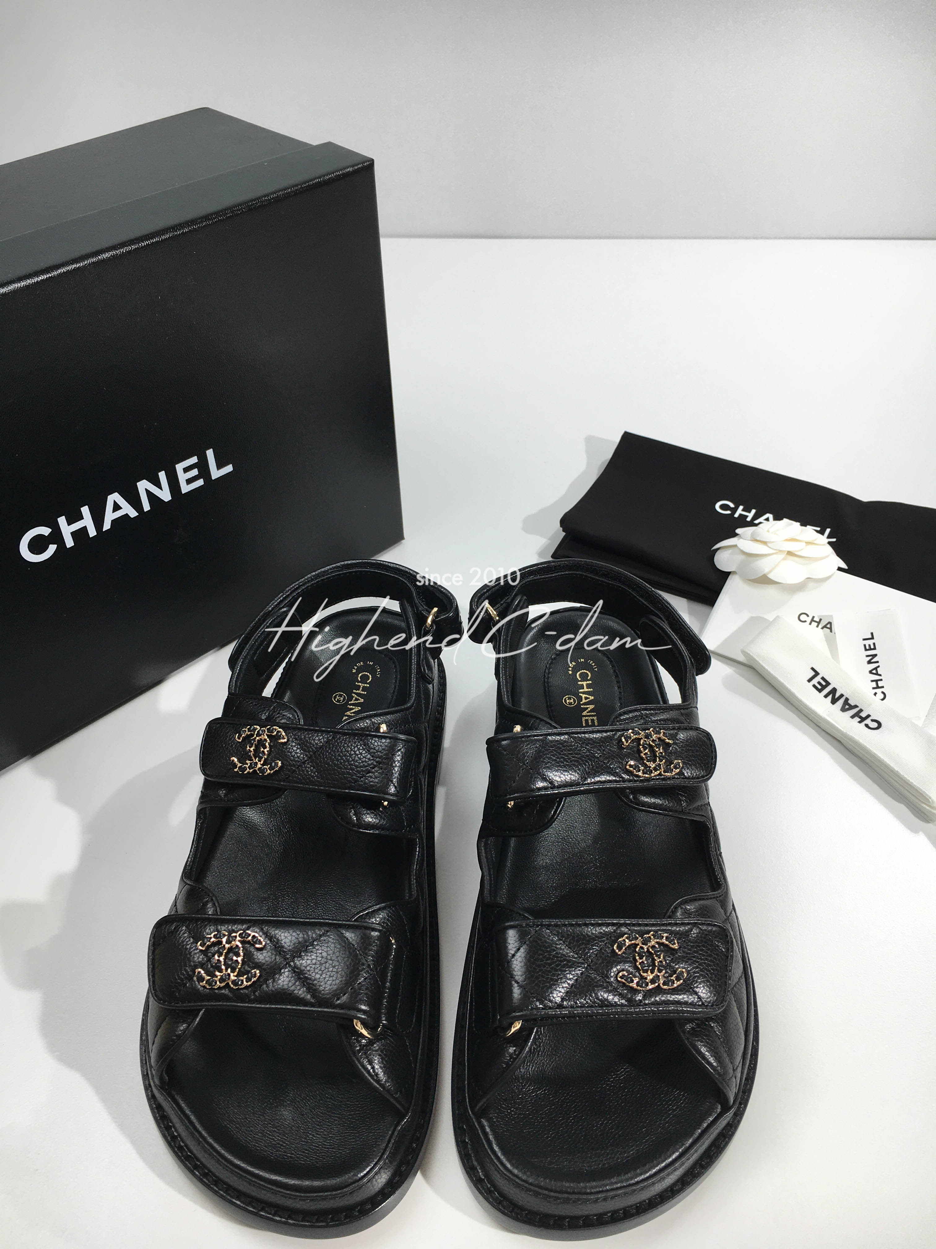 샤넬 23ss chanel 벨크로 샌들 (upgrade ver.)
