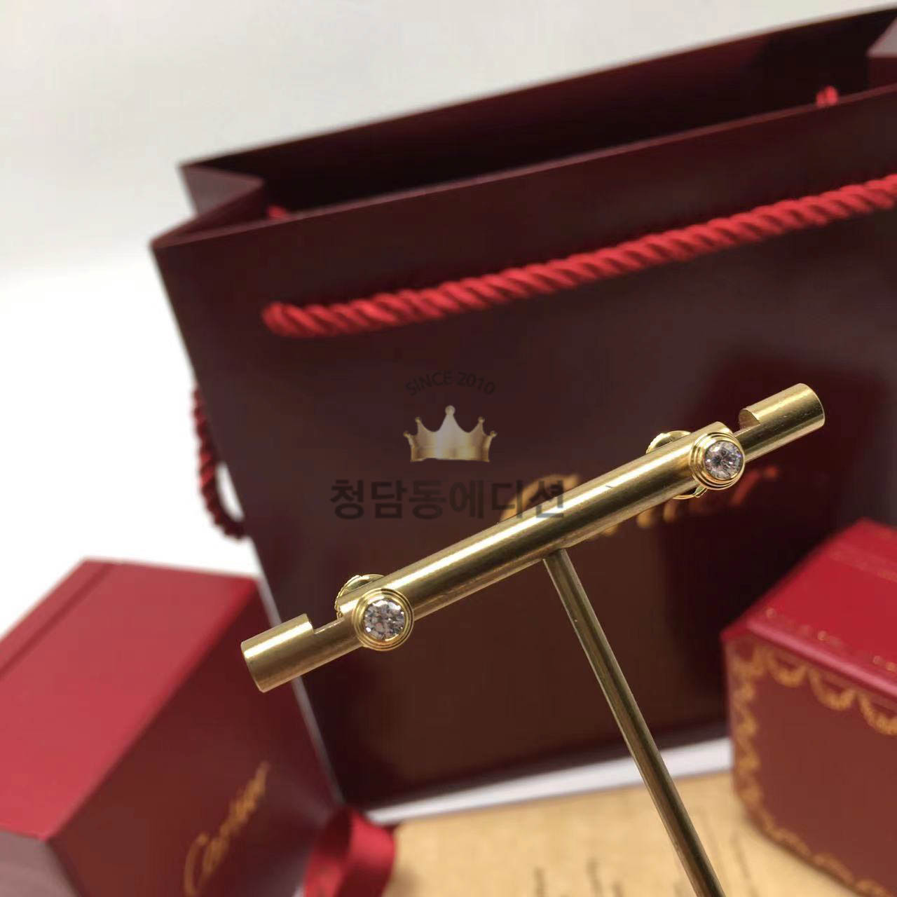 까르띠에 cartier 다무르 스터드 귀걸이 (3COLOR) (라지 사이즈)