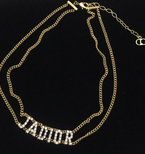 디올 dior ja 레터링 초커