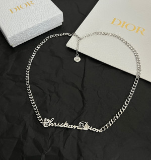 디올 dior 레터링 체인 목걸이