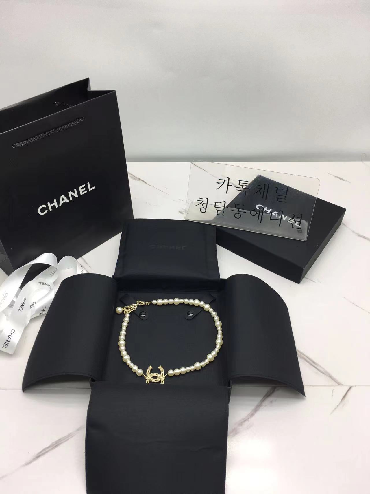 샤넬 chanel 펄 초커
