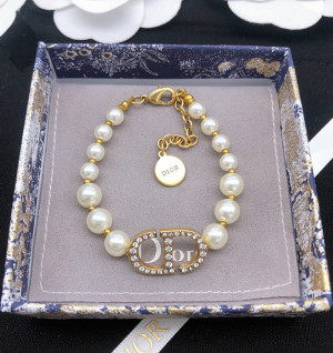 디올 dior cd 펄 브레이슬릿