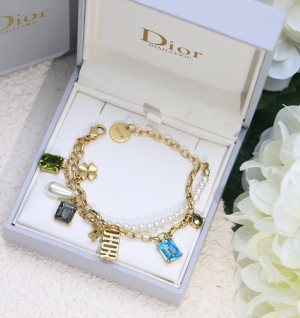 디올 dior 레터링 잼 브레이슬릿