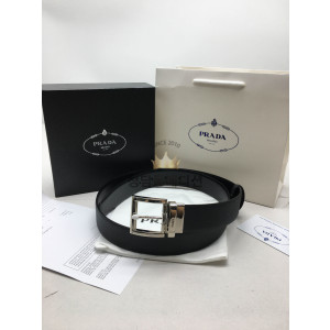 프라다 사피아노 가죽 리버서블 벨트