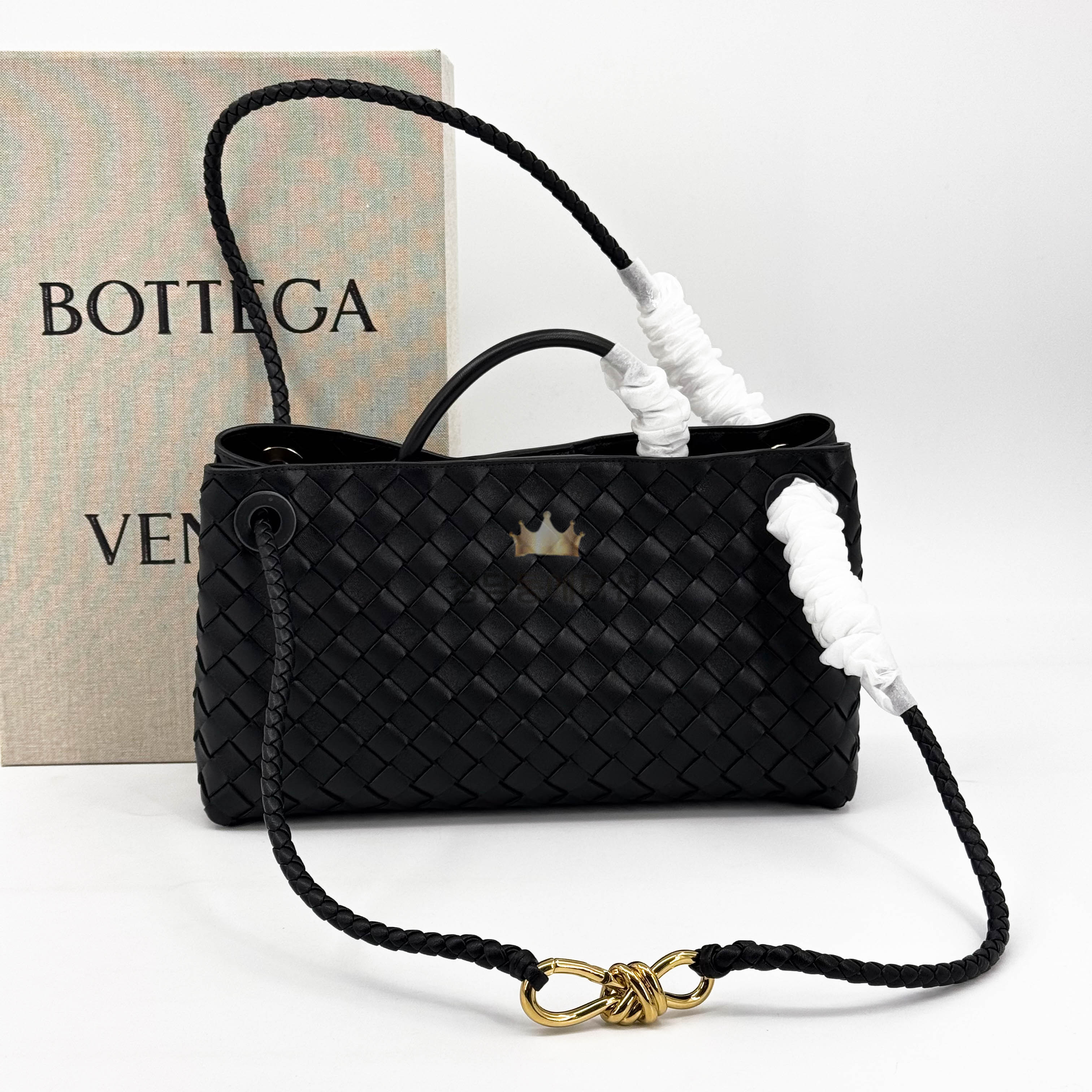 보테가베네타 23SS 안디아모 E/W 스몰 754990 (컬러 블랙)