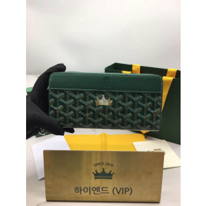 고야드 마티뇽 지퍼 어라운드 장지갑 (그린)