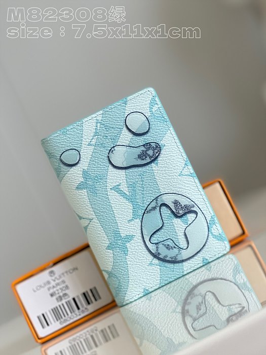 루이비통 포켓 오거나이저 모노그램 아쿠아가든 캔버스 M82308