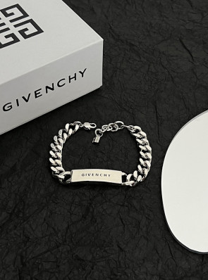 지방시 givenchy 레터 메탈 체인 브레이슬릿