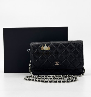 샤넬 클래식 플랩 WOC 체인 윌릿 은장 (upgrade ver.)
